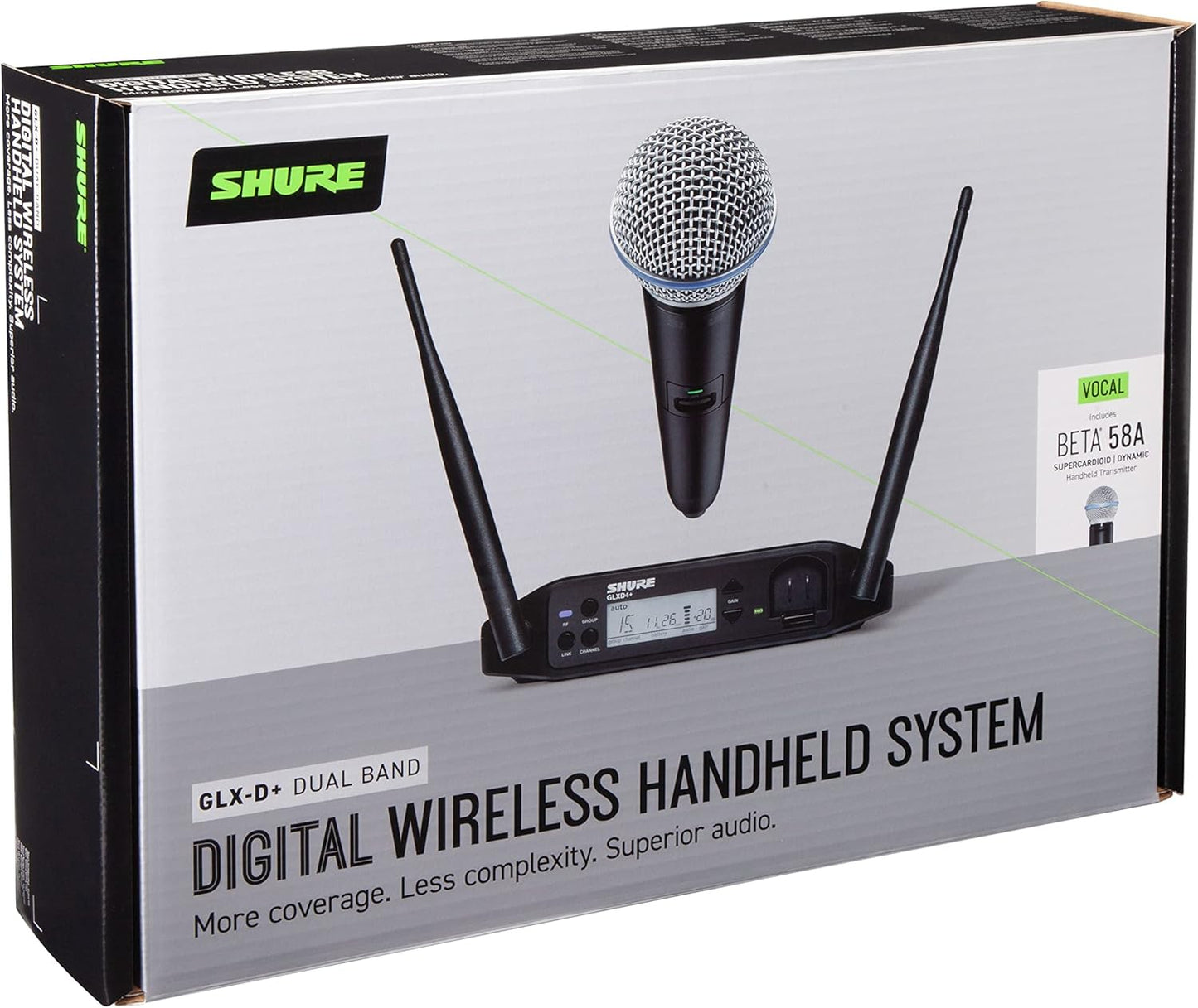Shure GLXD24+/B58-Z3 Dual Band Wireless Microphone System