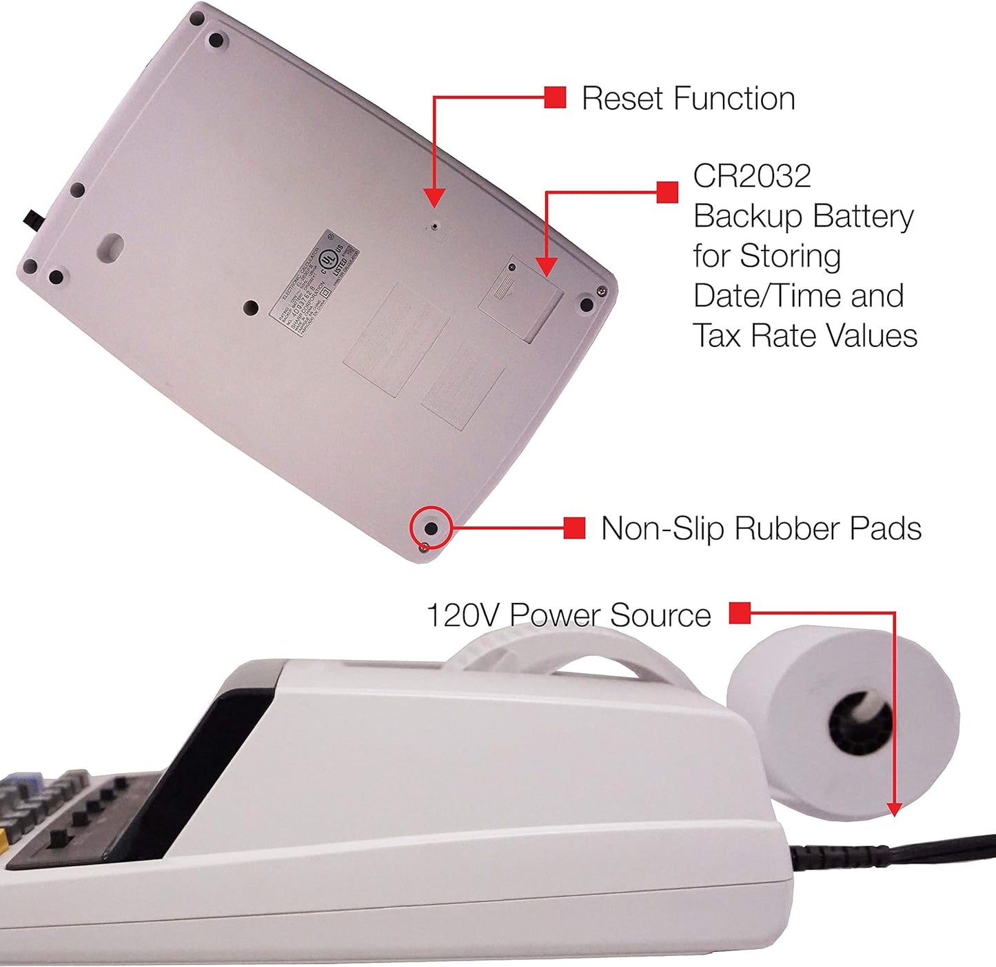 Sharp EL2630PIII Two-Color Printing Calculator 4.8 Lines/Sec