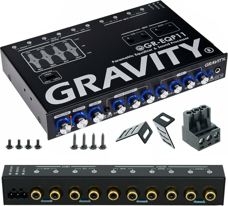 Gravity GR-EQP11 4-Way Car Parametric Equalizer — main product image