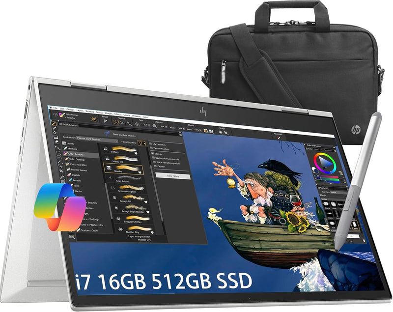 HP EliteBook x360 830 G8 i7 2-in-1 Touchscreen Laptop — main product image