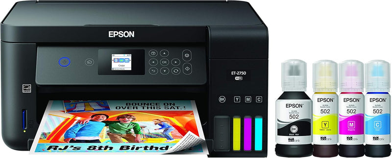 Epson ET-2750 EcoTank Wireless All-in-One Supertank Printer — main product image