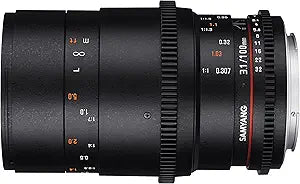 Samyang 13100T3.1S 100mm T3.1 Macro Lens Canon M Mount