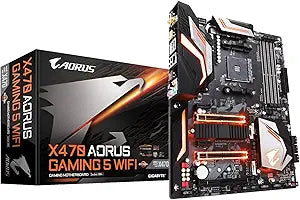 Gigabyte X470 AORUS GAMING 5 WIFI Ryzen AM4 ATX Motherboard Renewed