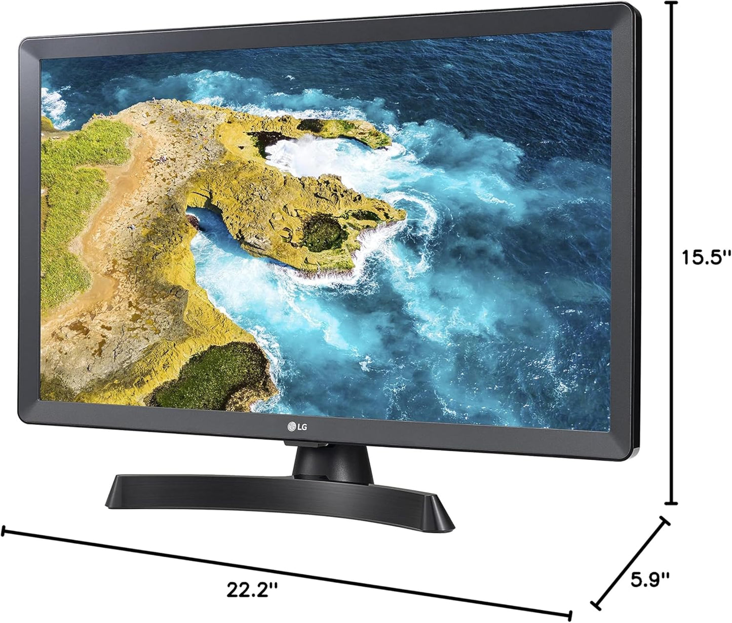LG 24LQ510S 24" HD Smart TV webOS Black