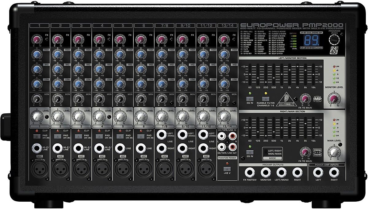 Behringer PMP2000 EUROPOWER 14-Channel Powered Mixer