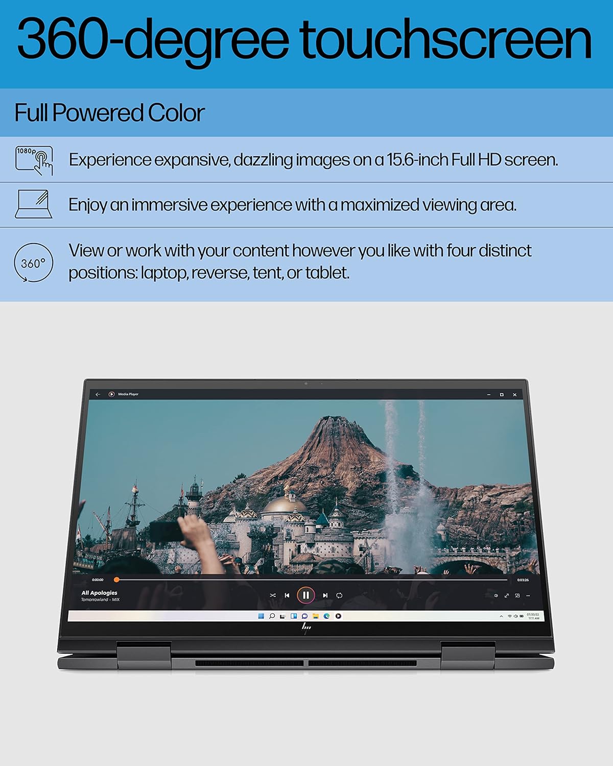 HP 15-eu1010nr ENVY x360 Ryzen 5 Convertible Laptop