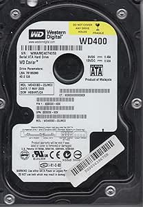 Western Digital WD400BD-22JMC0 40GB SATA Hard Drive — main product image