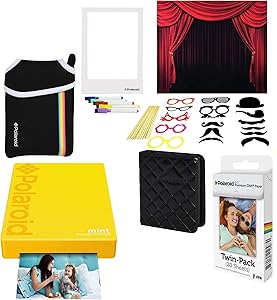 Polaroid AMZASK11MP02Y Mint Pocket Printer Bundle Yellow