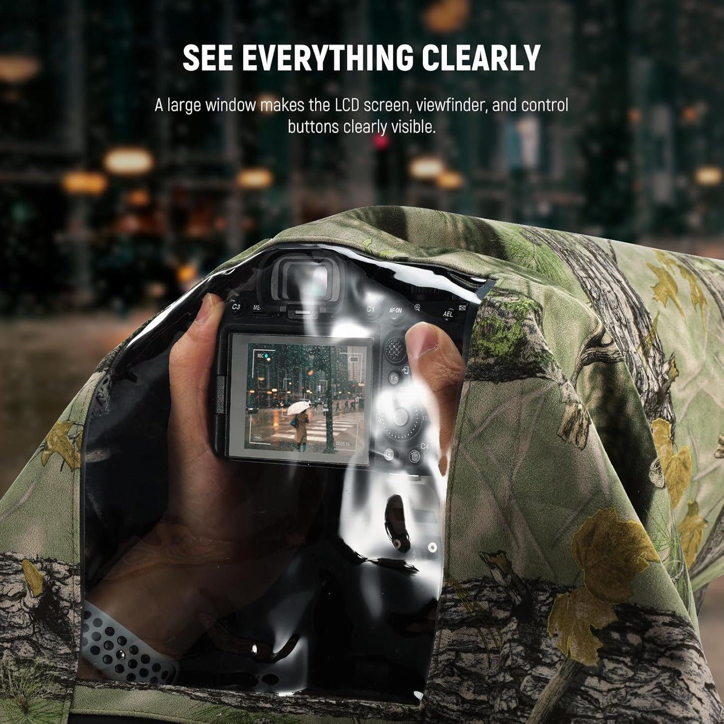 Neewer 10103335 Waterproof Camera Rain Cover - Camouflage