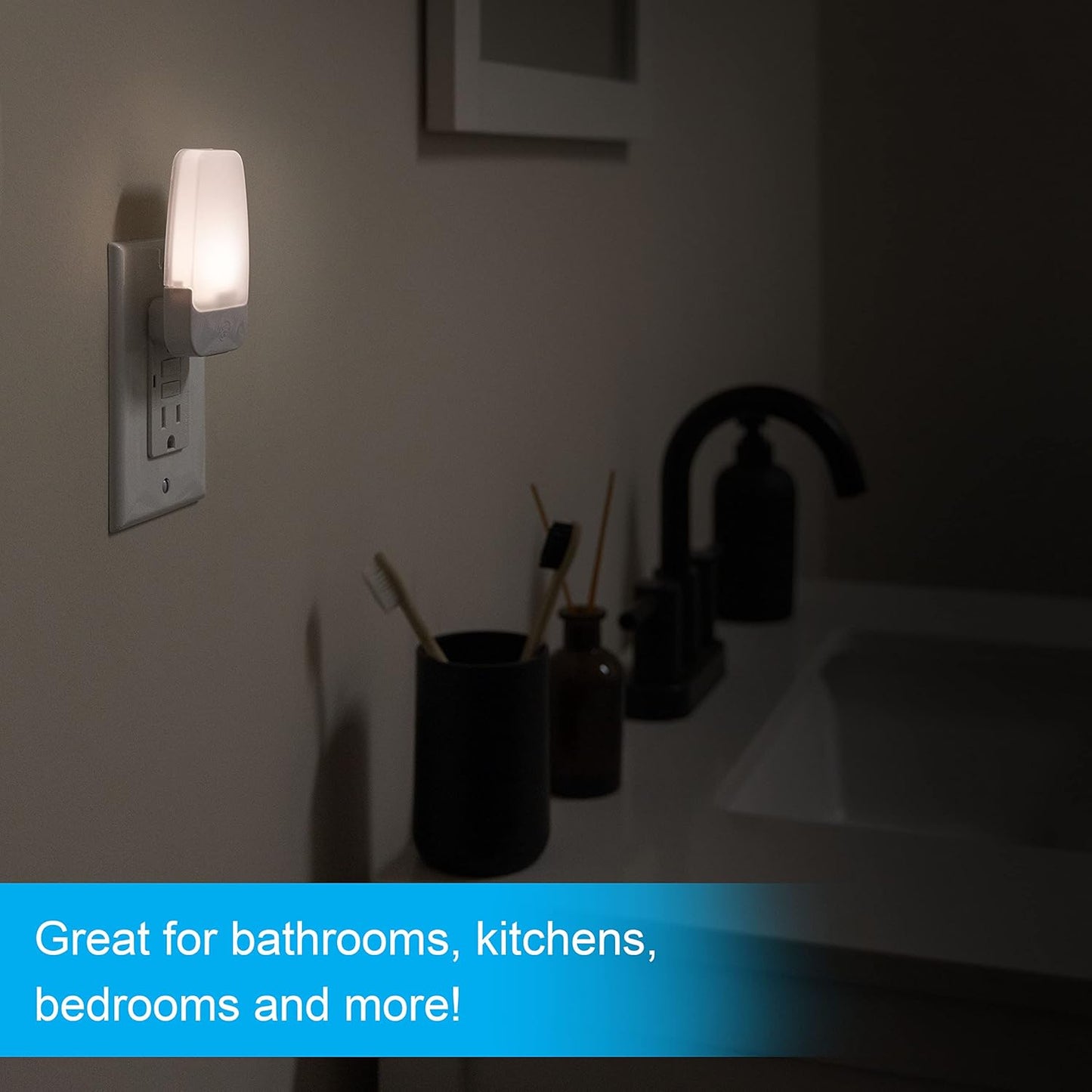 GE 30966 LED Dusk to Dawn Night Light 2-Pack
