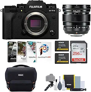Fujifilm X-T4 Mirrorless Camera and 16mm Lens Bundle