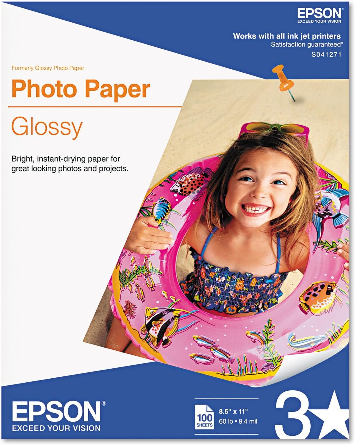Epson S041156 11x17 Glossy Photo Paper 20 Sheets