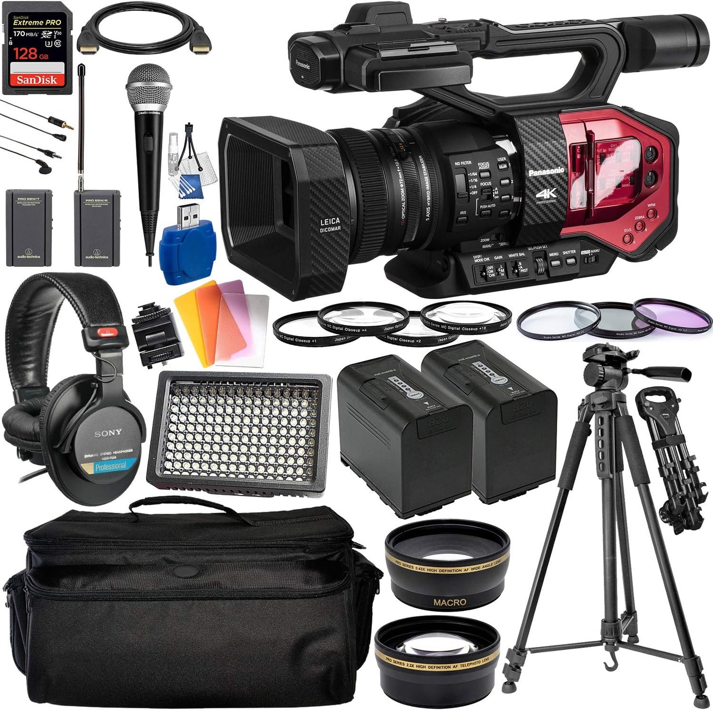Panasonic PANAGDVX200 4K Pro Camcorder Bundle
