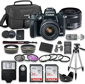 Canon 1279C011AA EOS M5 Mirrorless Camera Bundle