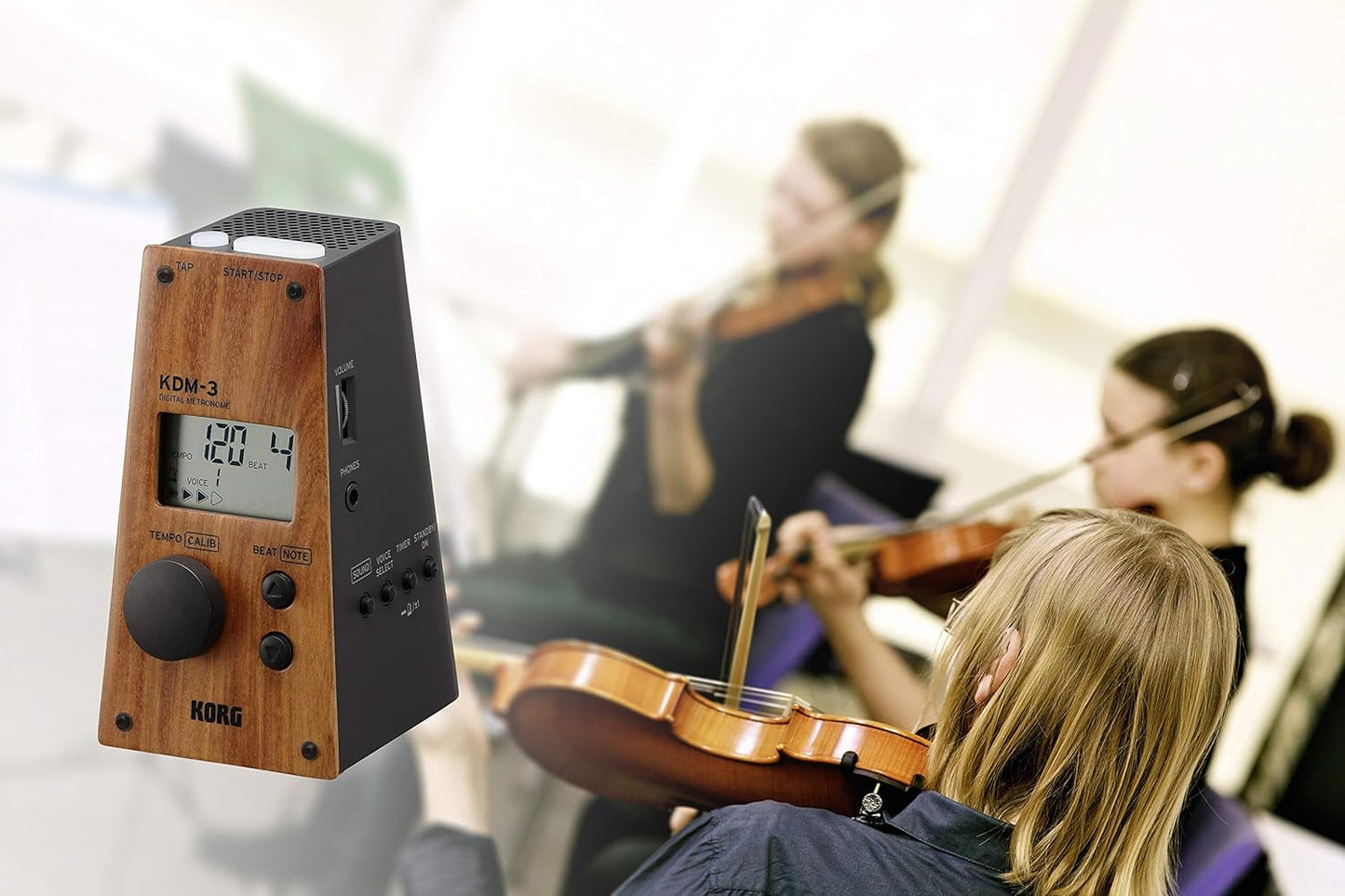 Korg KDM3-WDBK Midi Metronome Wood Black