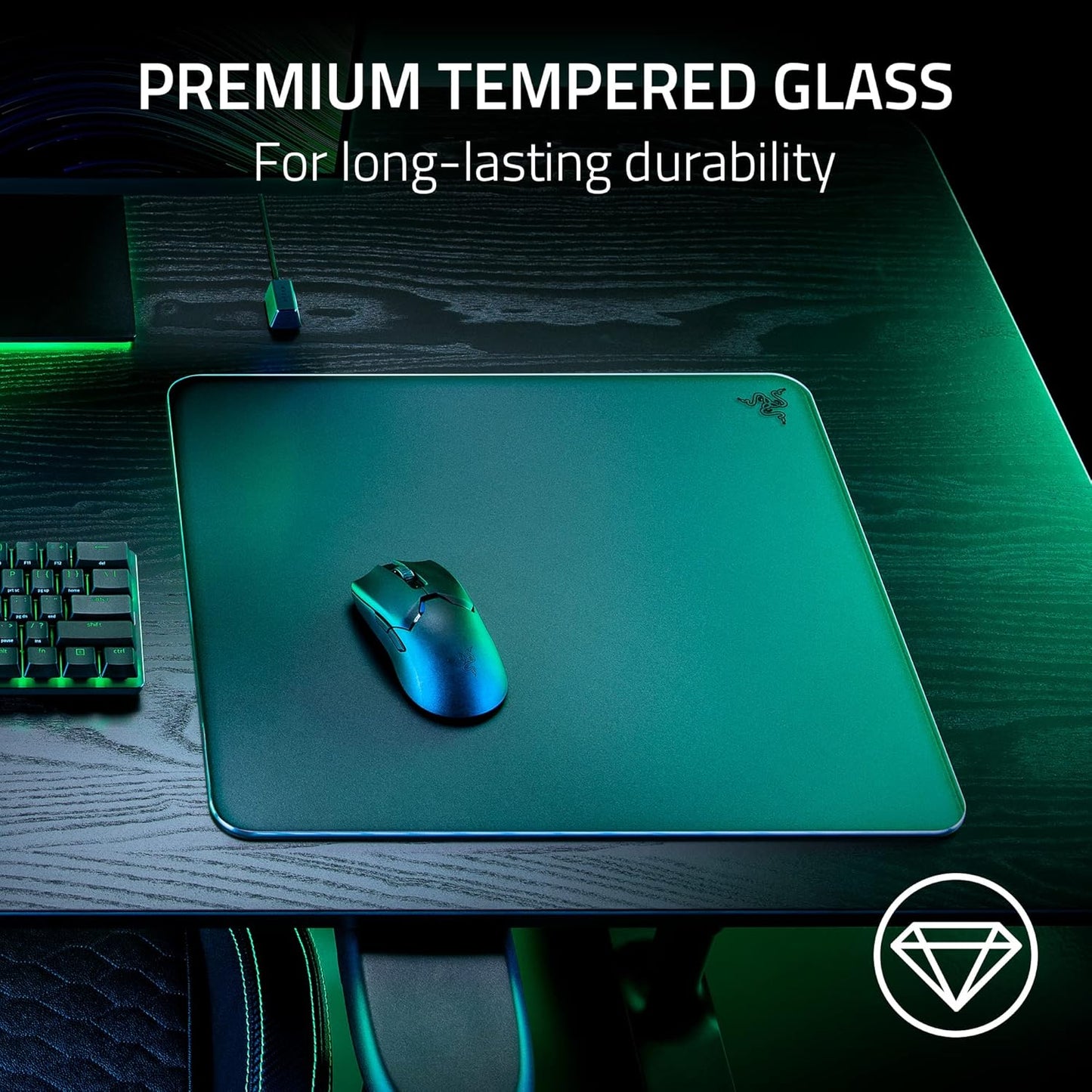 Razer RZ02-04890100-R3U1 Atlas Tempered Glass Gaming Mouse Mat
