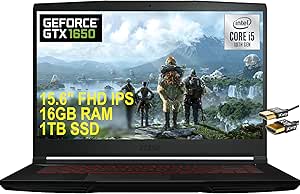 MSI GF63 Thin i5 GTX 1650 Gaming Laptop — main product image