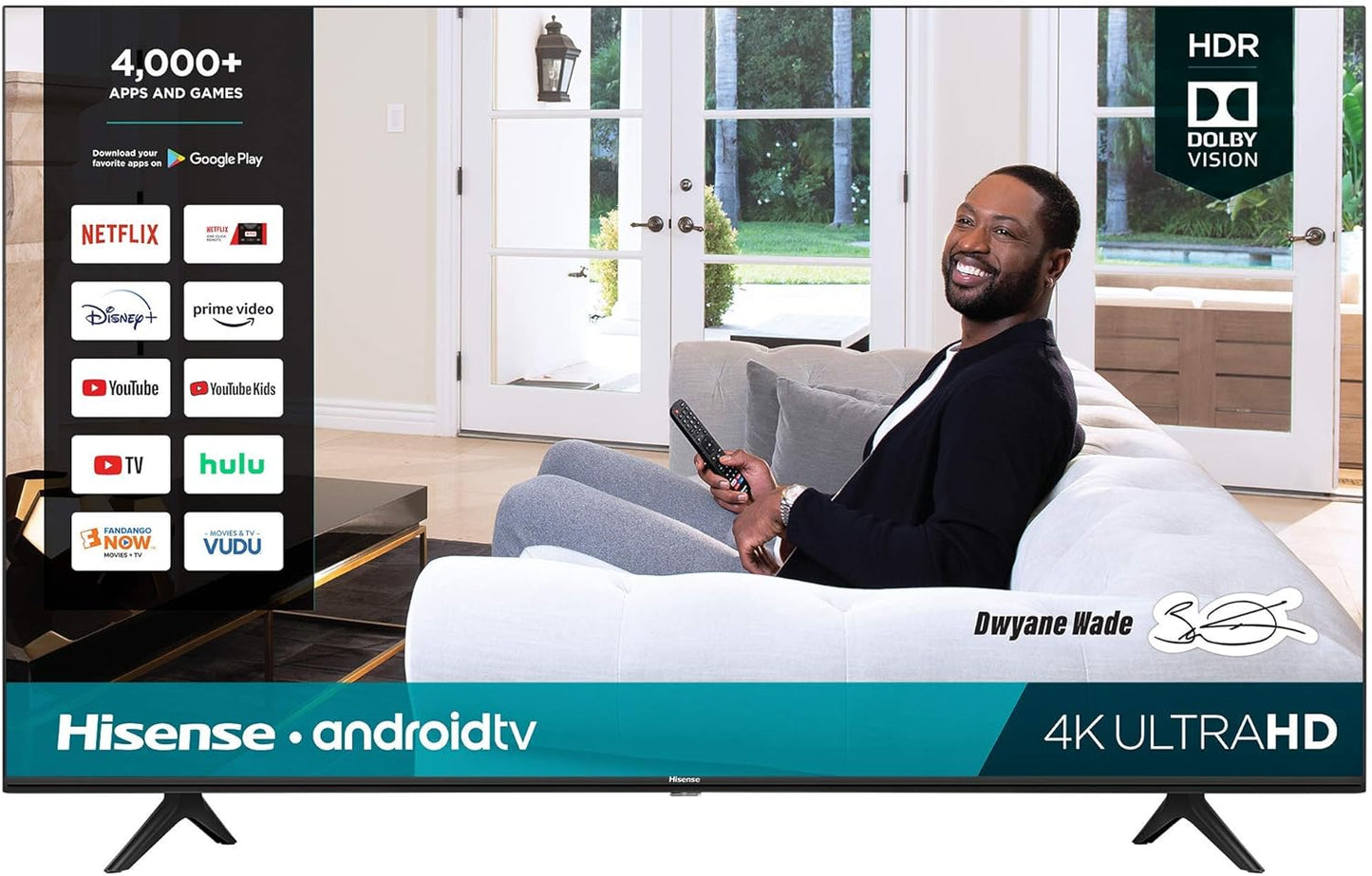 Hisense H6570G 65-Inch 4K Android Smart TV Renewed