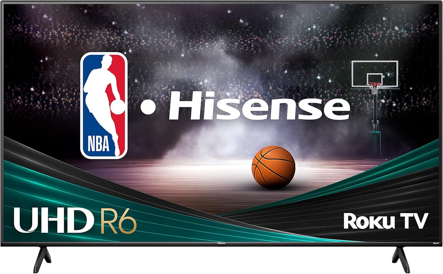 Hisense 65R6G 65-Inch 4K UHD Roku Smart TV (2021) - Renewed