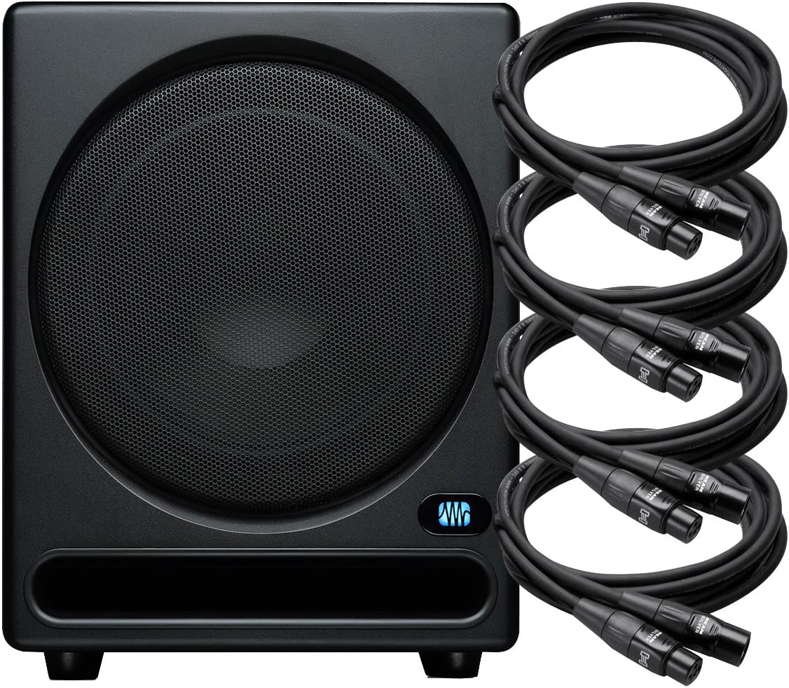 PreSonus Temblor T10 Active Studio Subwoofer XLR Cable Kit