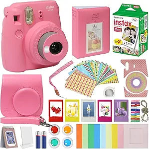 Fujifilm Mini 9 Flamingo Pink Instant Camera Kit