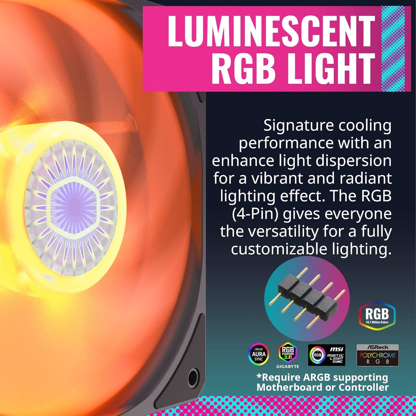Cooler Master SickleFlow 120 V2 RGB Case Fan