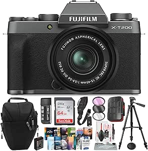 Fujifilm X-T200 Mirrorless Camera 15-45mm Lens Kit