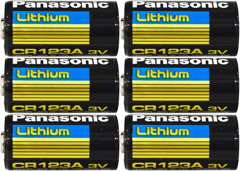 Panasonic CR123A 3V Lithium Battery - 6 Pack - High Power — main product image