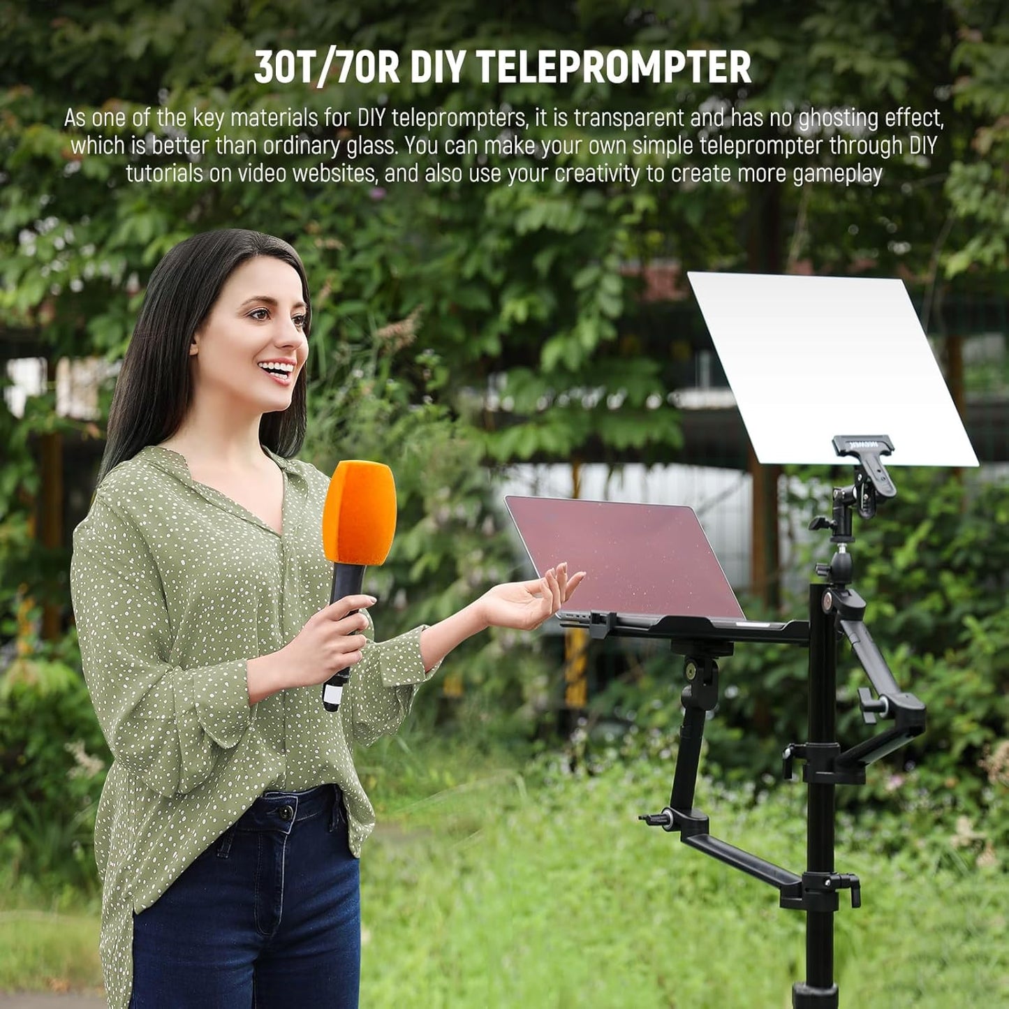Neewer 33000083 17" DIY Teleprompter Beam Splitter Glass