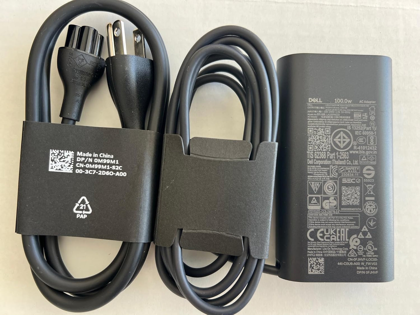 Dell LA100PM230 100W USB-C GaN Slim Adapter