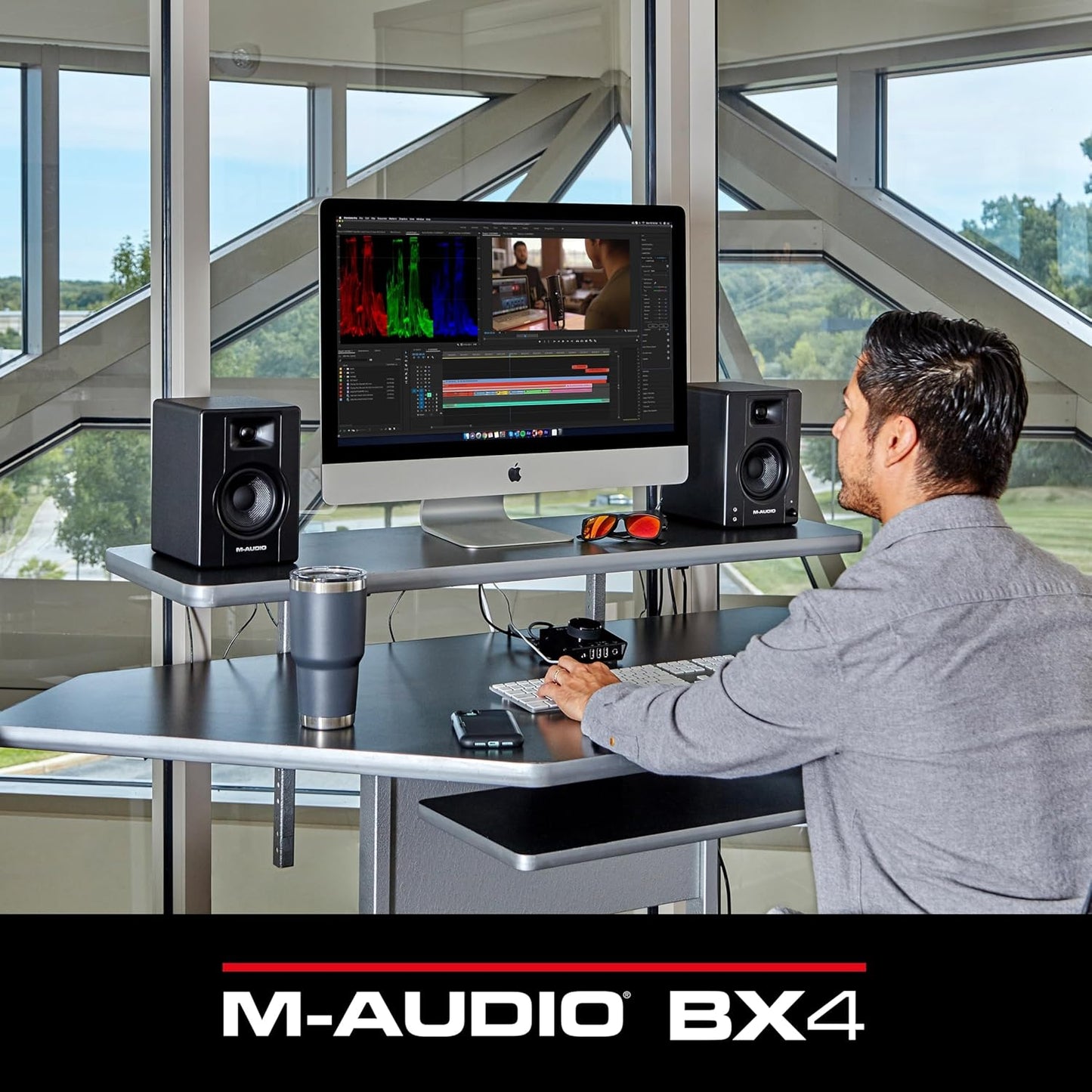 M-Audio BX4 Studio Monitors - 4.5 Inch PC Speakers