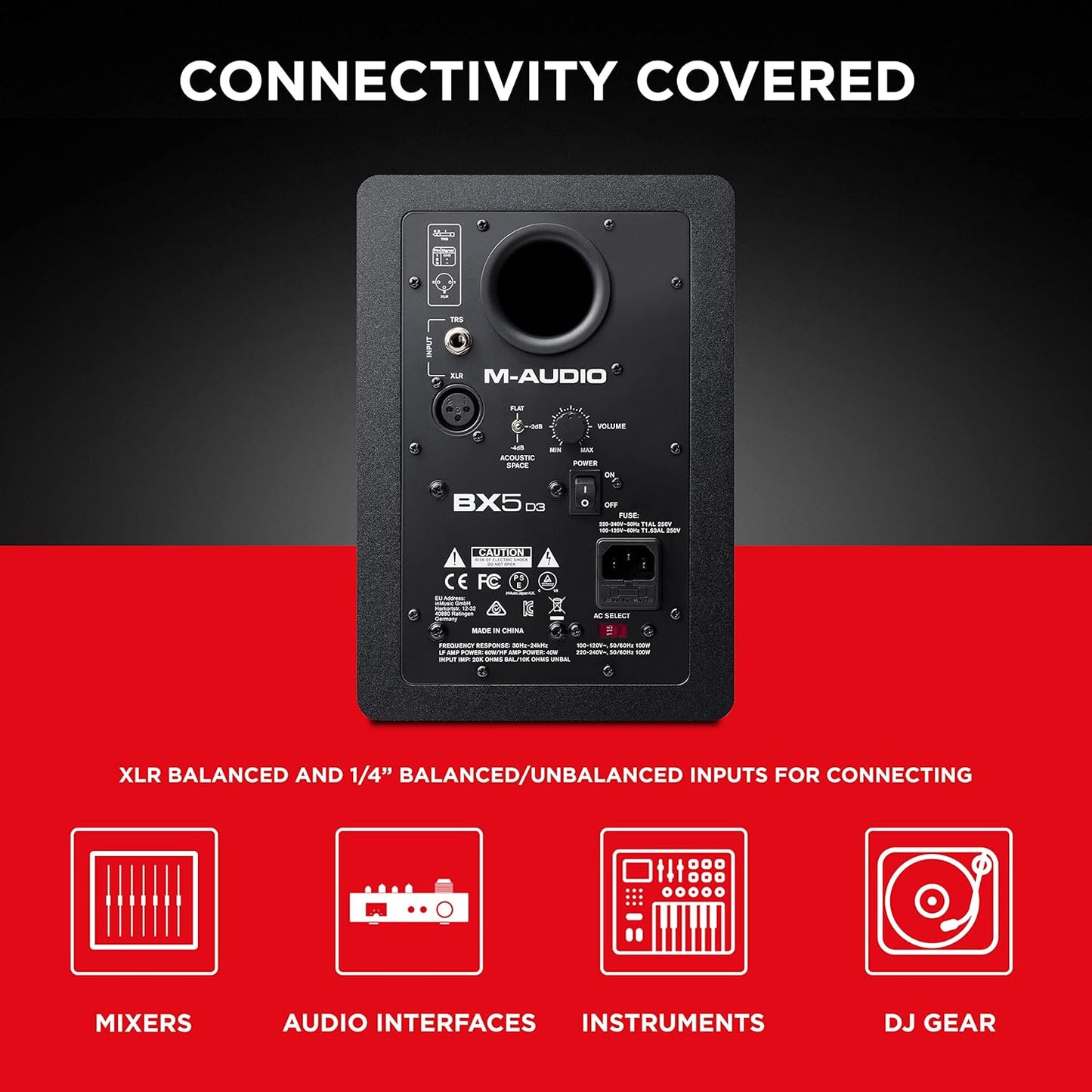 M-Audio BX5 D3 5" Studio Monitor Single Speaker