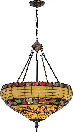 Misc 23" Tiffany Edwardian Inverted Pendant Purple