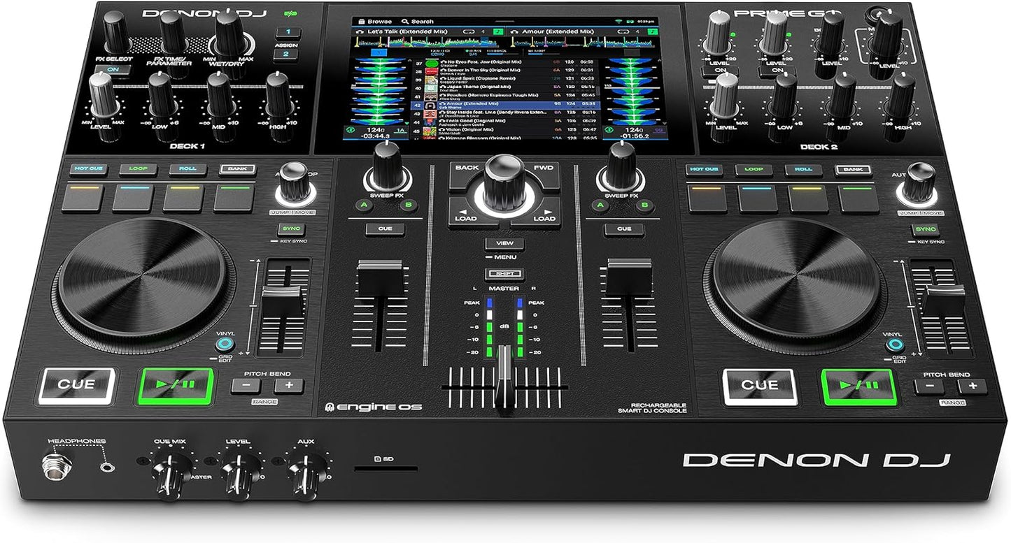 Denon DJ PRIMEGO Portable DJ Controller Mixer WIFI Streaming