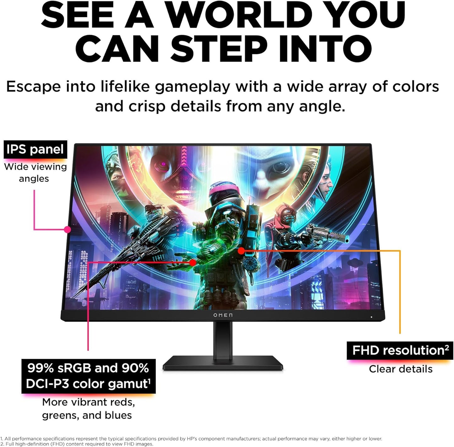 HP OMEN 24 165Hz FHD Gaming Monitor