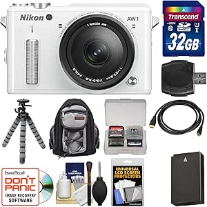 Nikon 1 AW1 Waterproof Shockproof Camera Body (White) — main product image