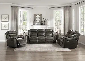 Lexicon 194840169376 Grenadier Brown Reclining Living Room Set — main product image