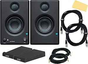 PreSonus Eris E3.5 BT Studio Monitors - Bluetooth, Cables Bundle