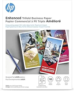 HP Q6612A Enhanced Tri-fold Business Paper Glossy