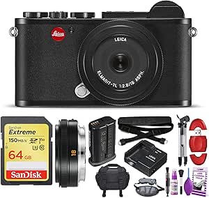 Leica 19050 CL Mirrorless Camera with 18mm Lens Bundle