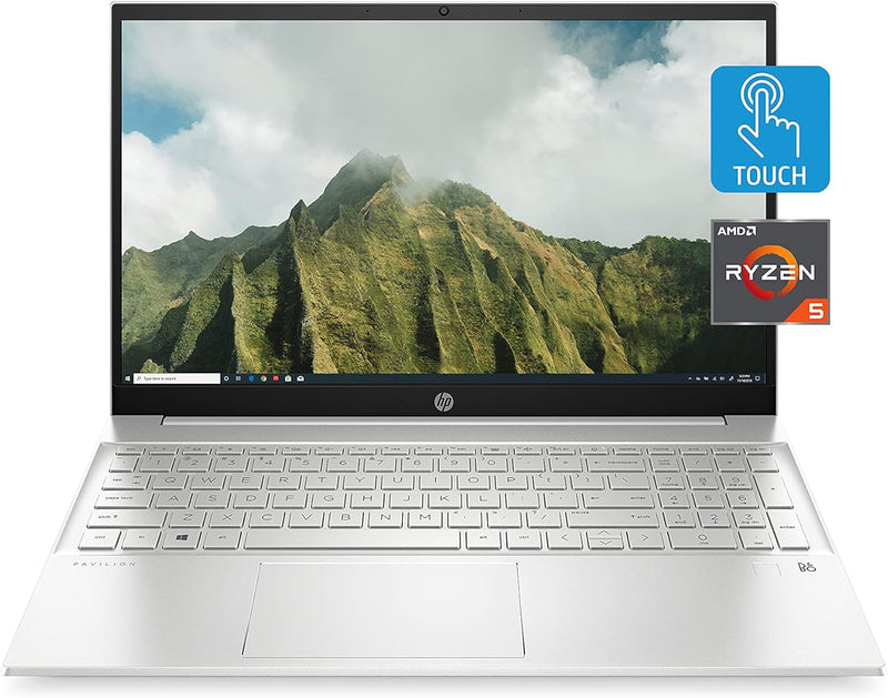 HP Pavilion 15-eh1010nr Ryzen 5 Touchscreen Laptop — main product image