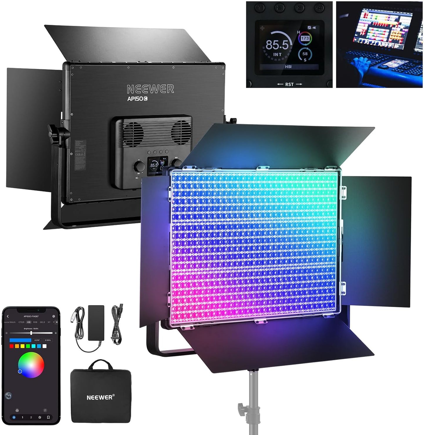 Neewer AP150C 150W RGB LED Video Light Panel