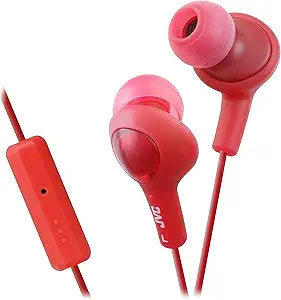 JVC HAFR6R Gumy Plus In-Ear Headphones - Red