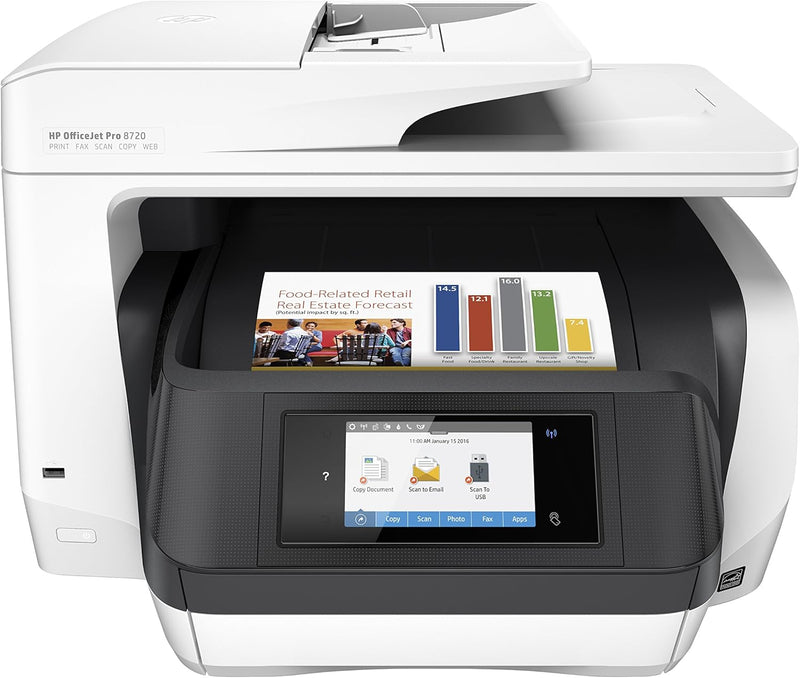 HP 8720 OfficeJet Pro Wireless All-in-One Printer — main product image