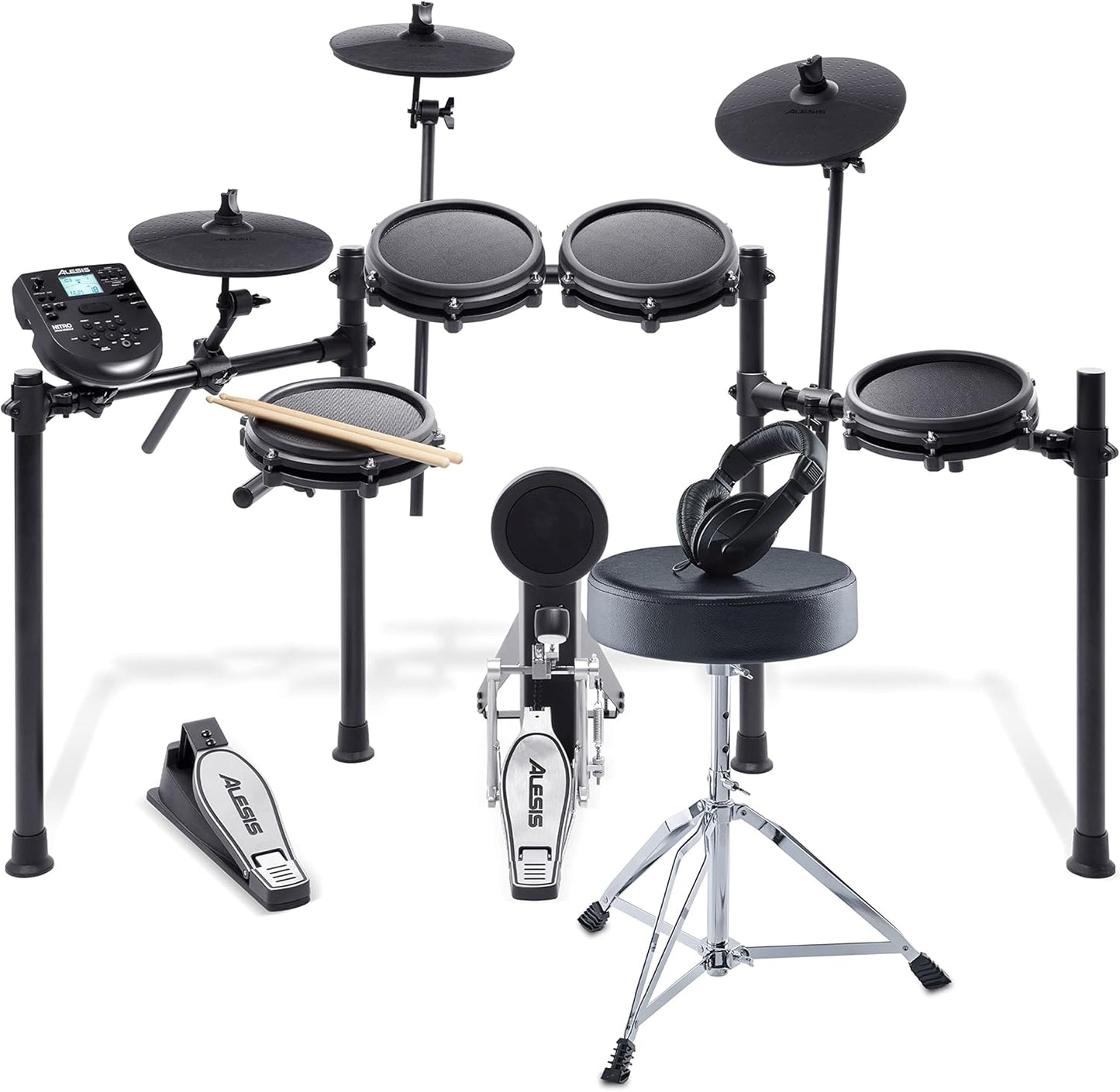 Alesis Drums Nitro Mesh Kit: Complete Electric Drum Set Bundle