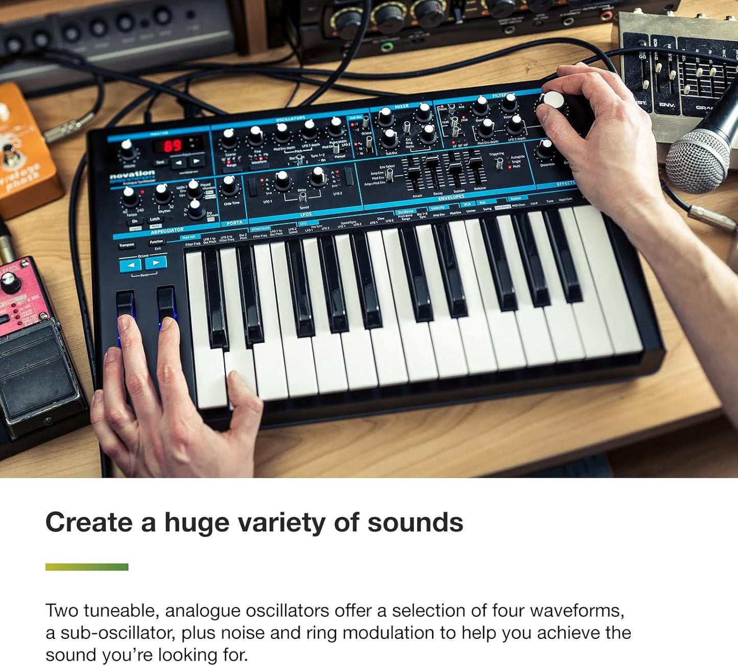 Novation AMS-BASS-STATION-II Bass Station II Analog Monosynth