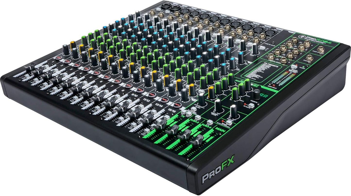 Mackie ProFX16v3 16-Channel Mixer USB Bundle