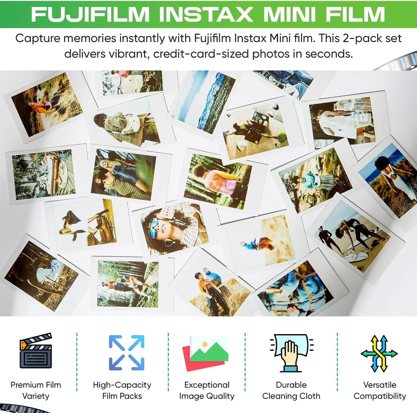 Fujifilm instaxminitwin Mini Instant Film 40 Exposures