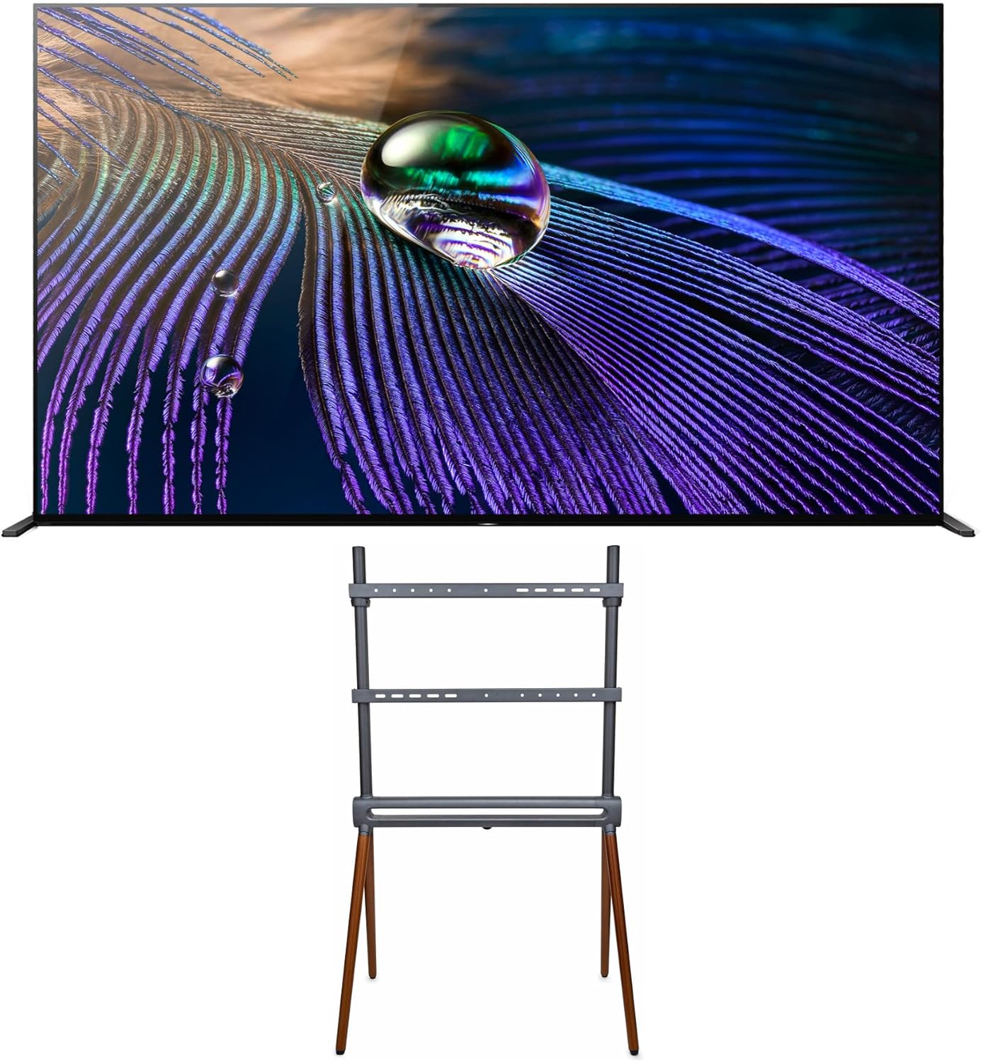 Sony BRAVIA XR XR-65A90J 65" OLED 4K TV Floor Stand Bundle