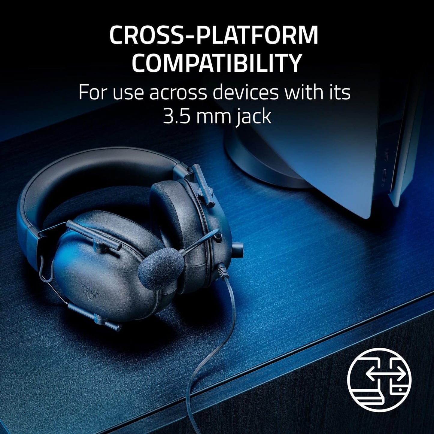Razer RZ04-03241000-R3UA BlackShark V2 X PlayStation Gaming Headset